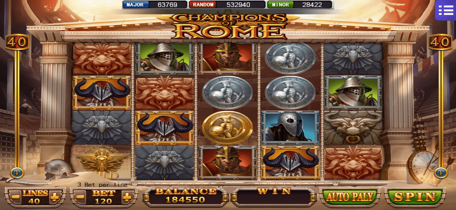 MEGA888 Champions of Rome Slot – Free Download