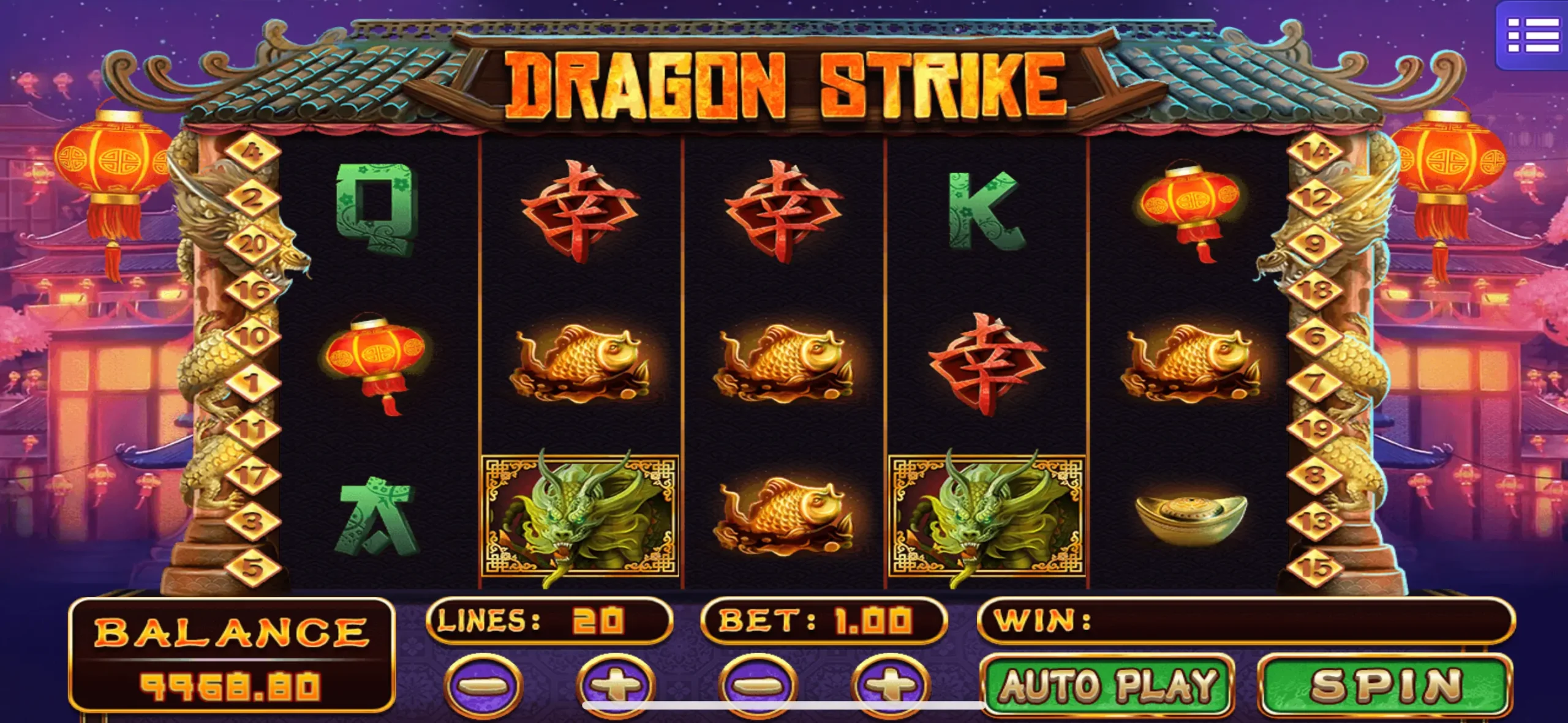 Mega888 Download Dragon Strike slot reels